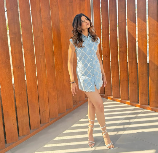 DENIM DAZZLE DRESS
