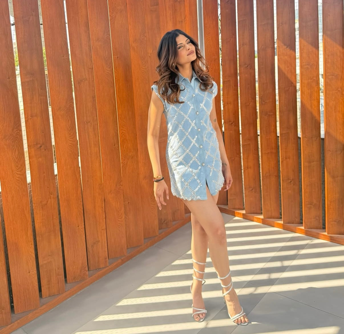 DENIM DAZZLE DRESS