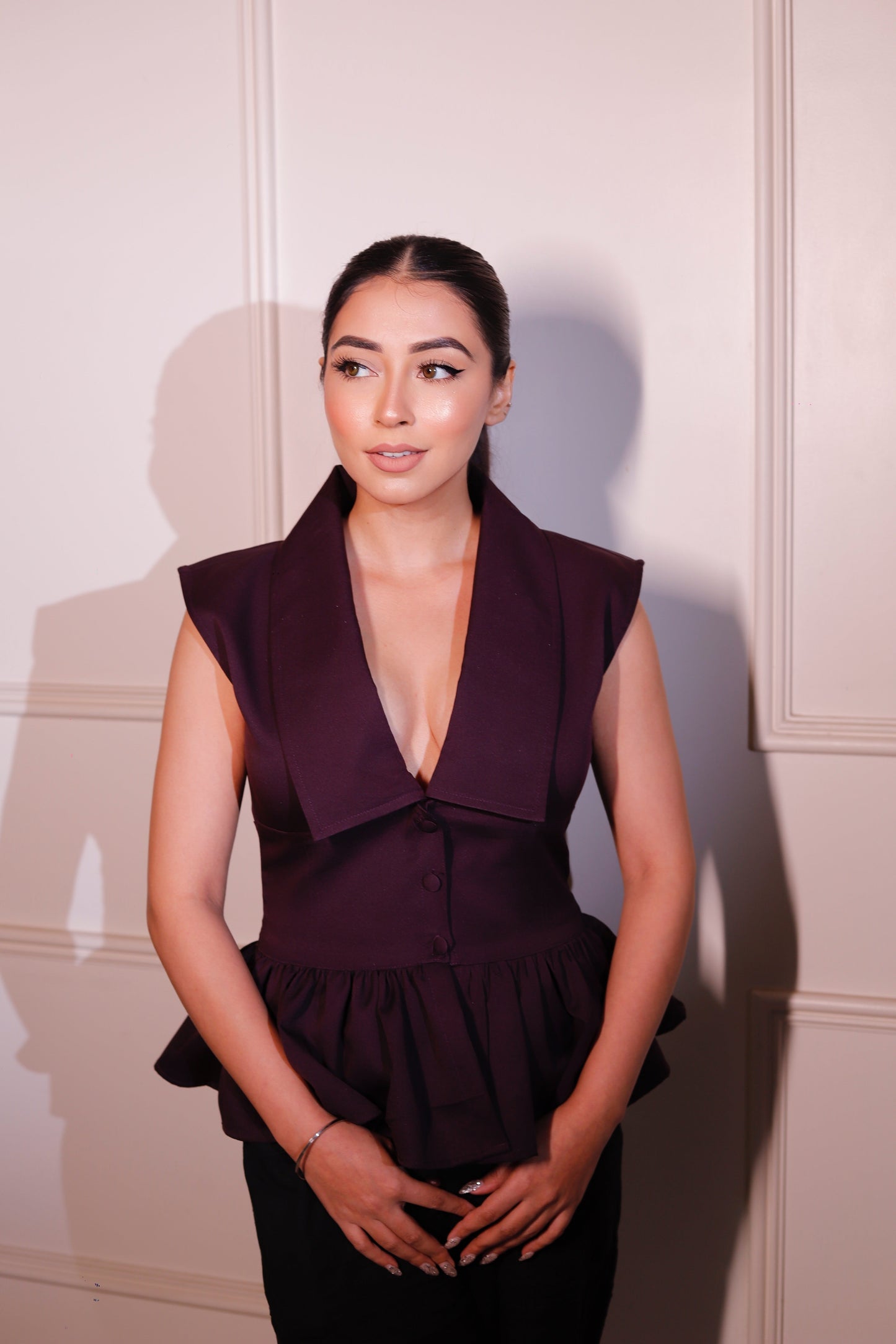 REIGN PEPLUM TOP