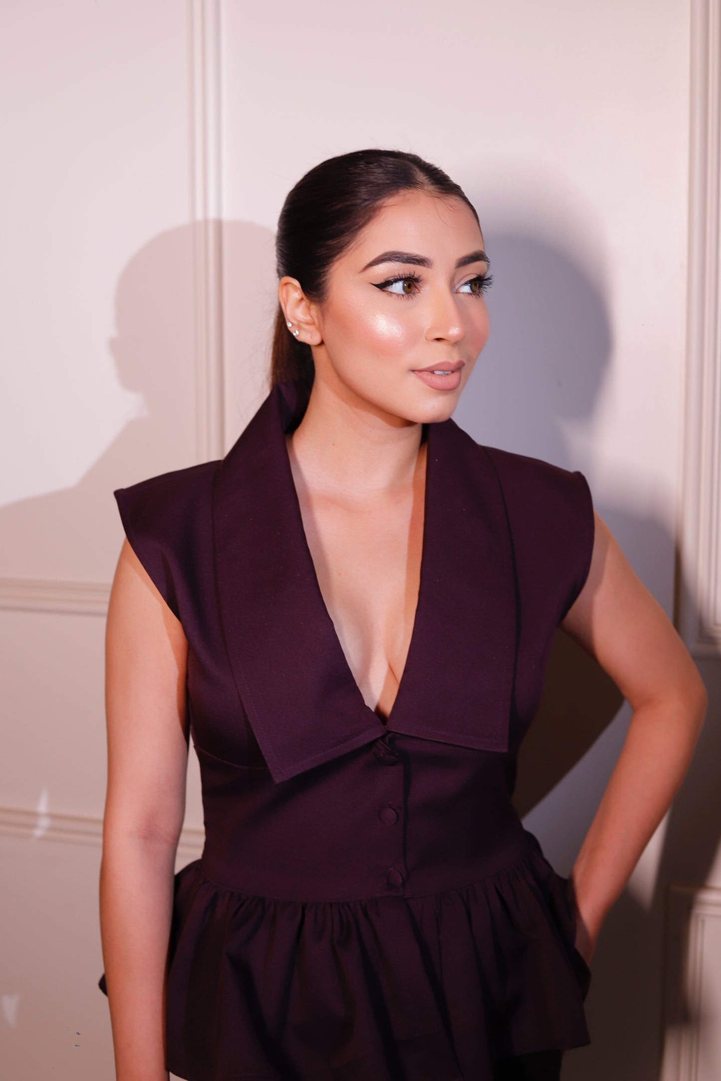 REIGN PEPLUM TOP