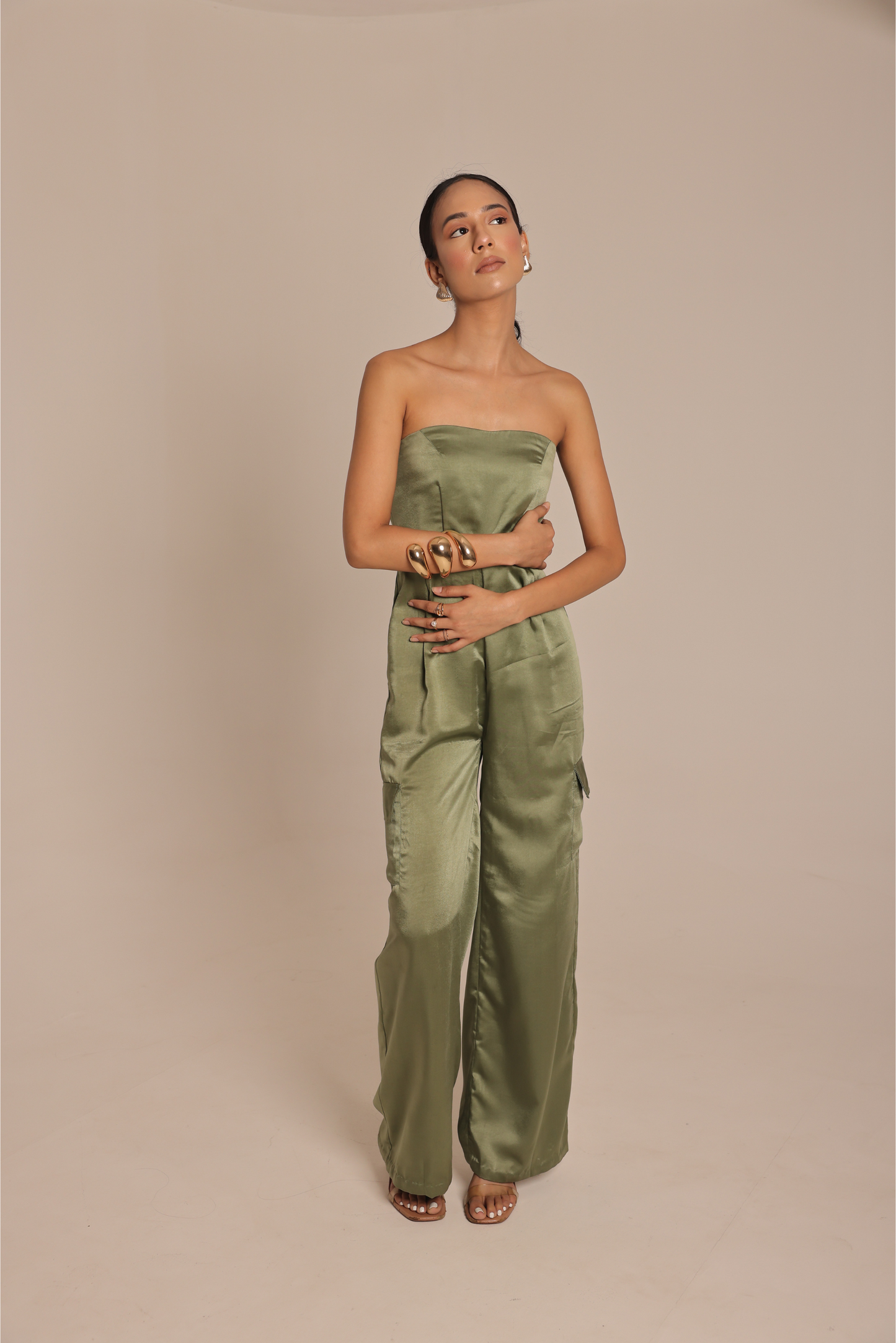 OLIVE AURA JUMPSUIT