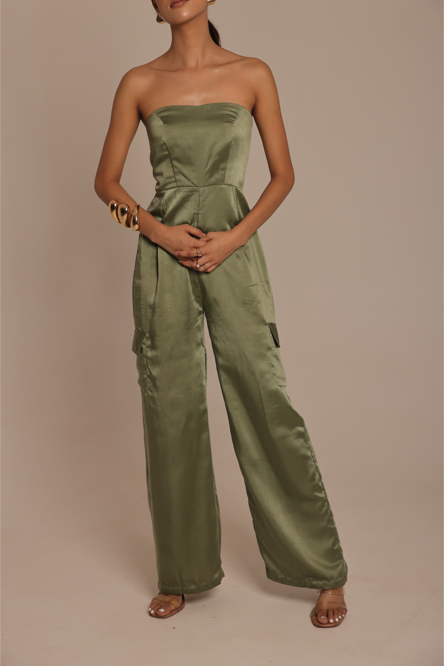 OLIVE AURA JUMPSUIT
